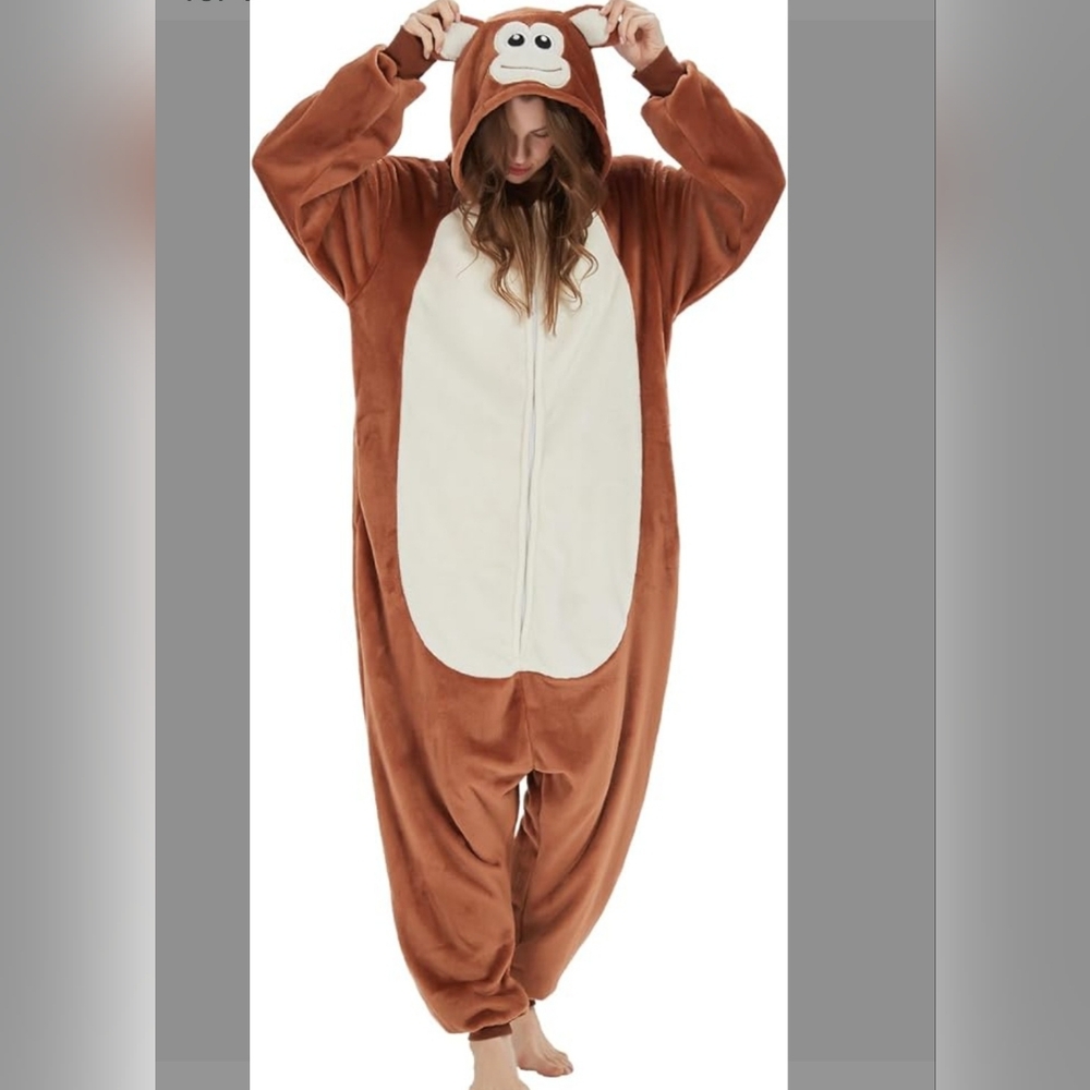 Sweetxin Monkey Onesie, Size Med, New